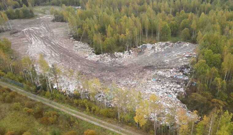 На свалке в Низино Ленобласти обнаружены отходы I класса